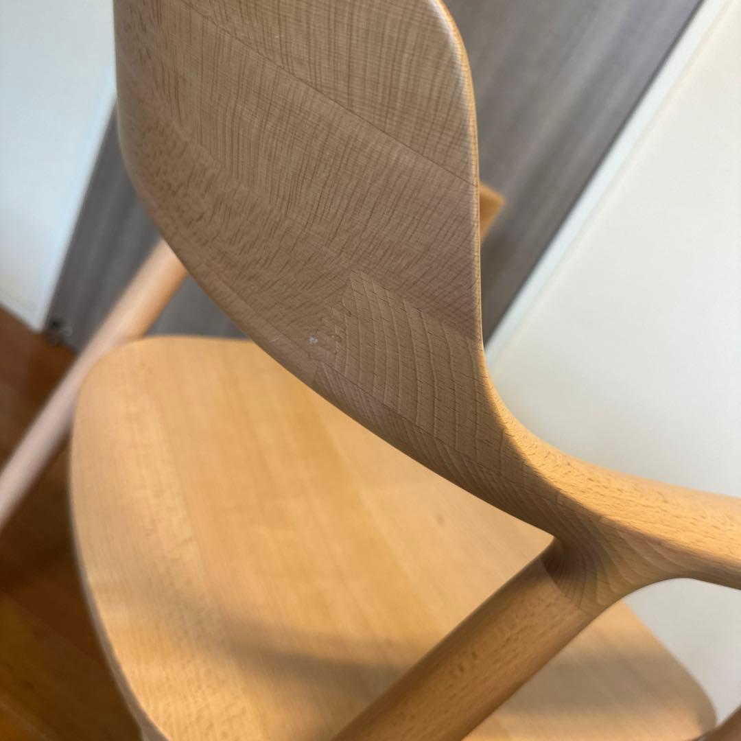 マルニ木工 HIROSHIMA チェアー 深澤直人　ヒロシマ　「溶ける」背もたれ