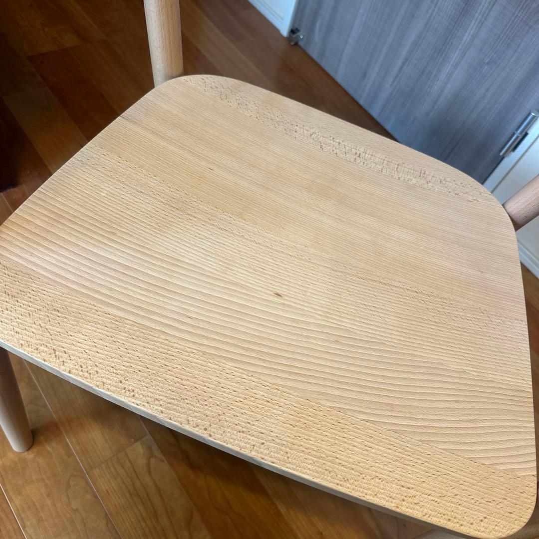 マルニ木工 HIROSHIMA チェアー 深澤直人　ヒロシマ　「溶ける」背もたれ