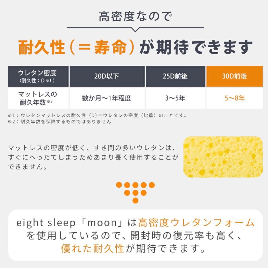 昭和西川　リバーシブルマットレス　eight sleep「moon」　シングル