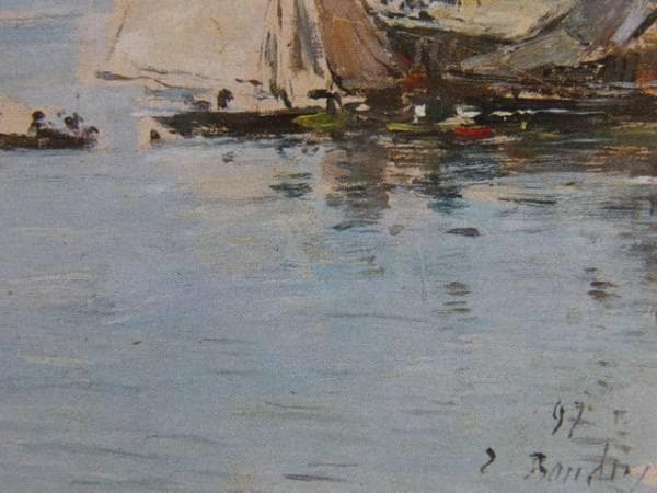 Eugene Boudin、海外版超希少レゾネ、新品高級額装付、状態良好