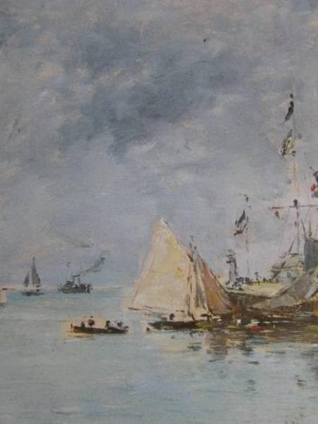 Eugene Boudin、海外版超希少レゾネ、新品高級額装付、状態良好