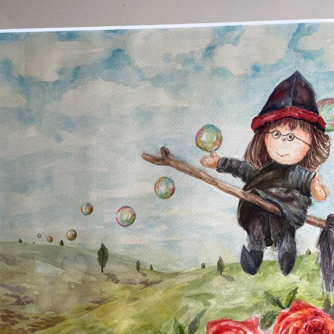 魔女の飛行　シャボン玉　Ｆ6