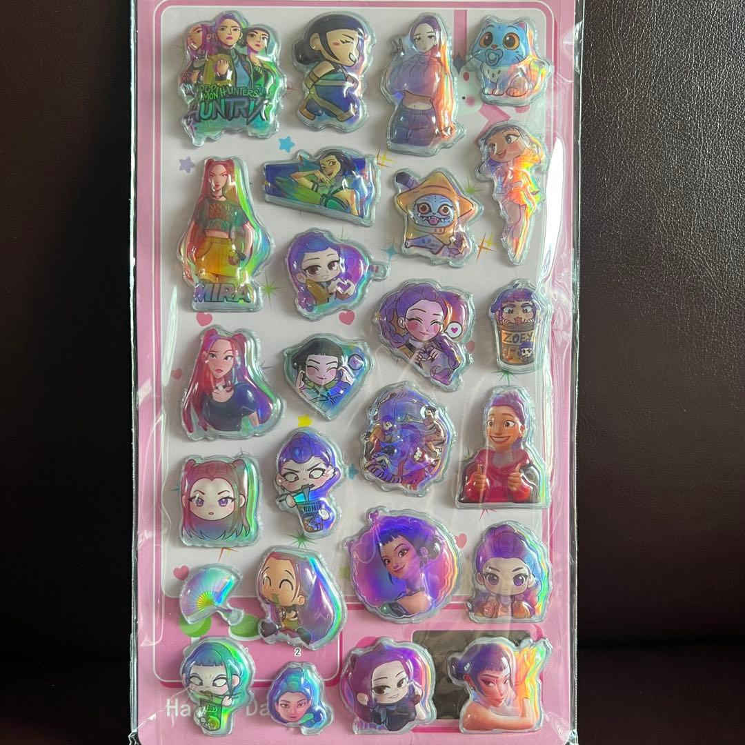 デーモンハンターズ　シール　3枚セット　ぷっくりシール　オーロラシール