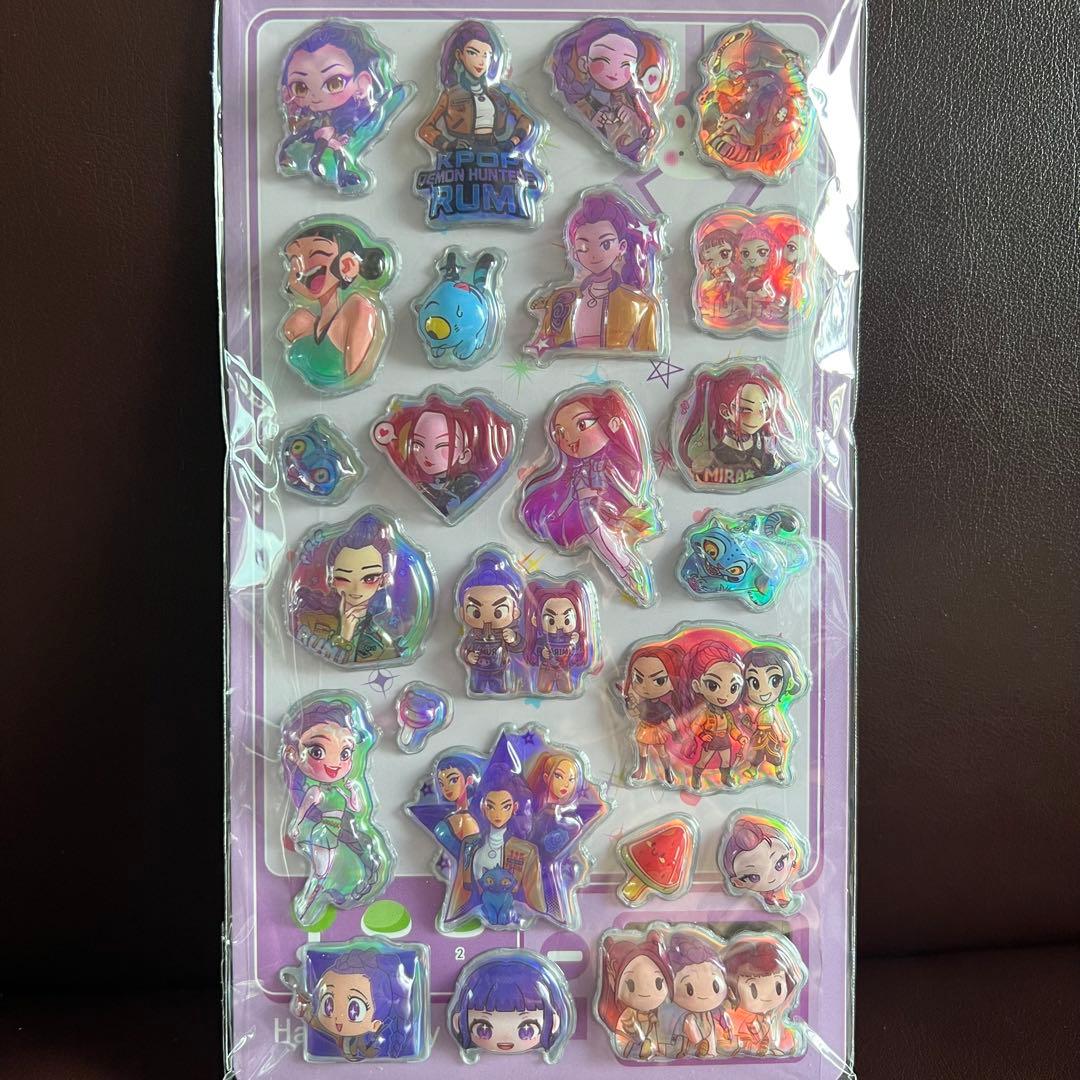 デーモンハンターズ　シール　3枚セット　ぷっくりシール　オーロラシール