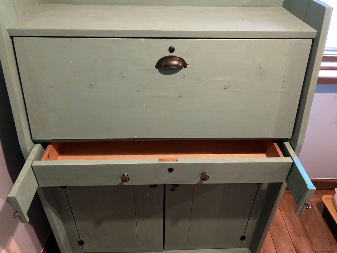 値段交渉可　ライティングビューロー　鍵付き　オーダーメイド