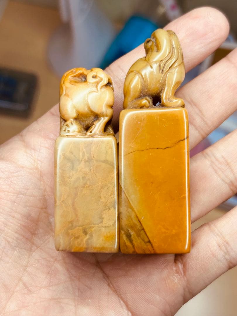 印材 寿山石 篆刻 印章 印鑑 書道具 中国美術 検 鶏血石 田黄石 青田石