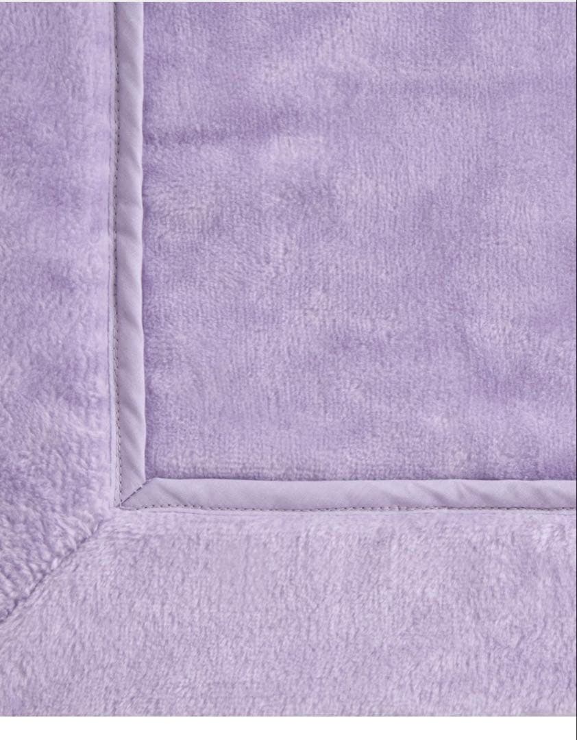 新品☆ イヴドローム コットンブランケット 綿毛布 ハーフケット 藤色