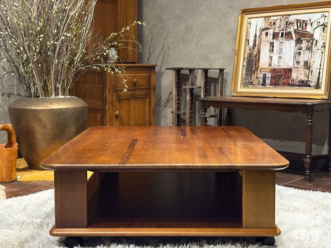 FUJI FURNITURE センターテーブル　ローテーブル　ヴィンテージ　IG