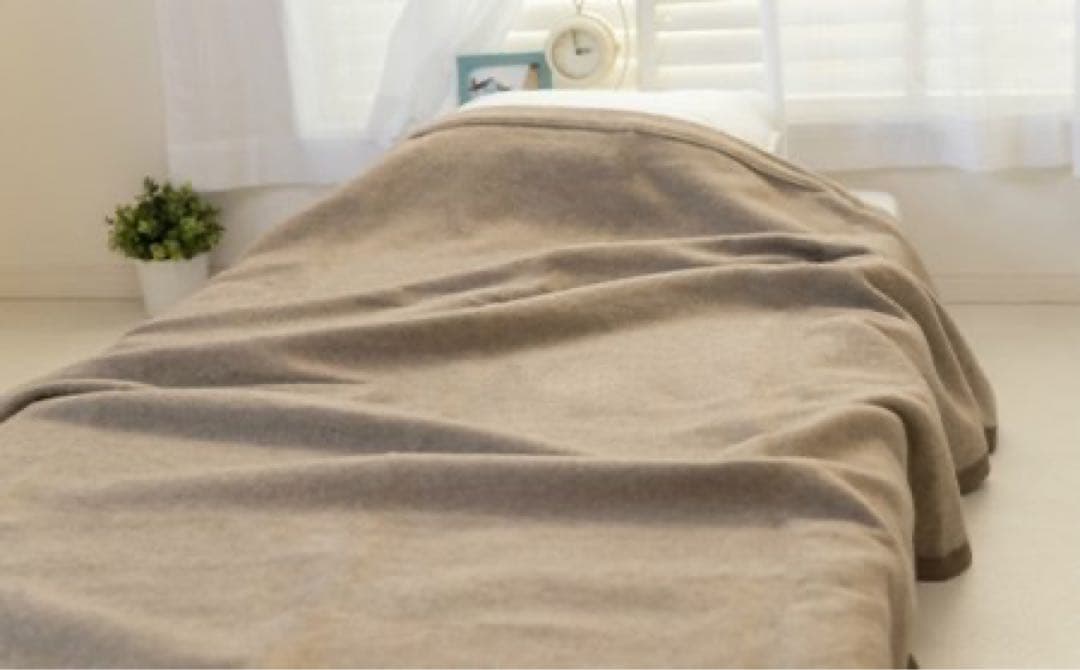 シ*♪様 日本製 カシミヤ100％毛布 シングル 140×200 クリーニング済