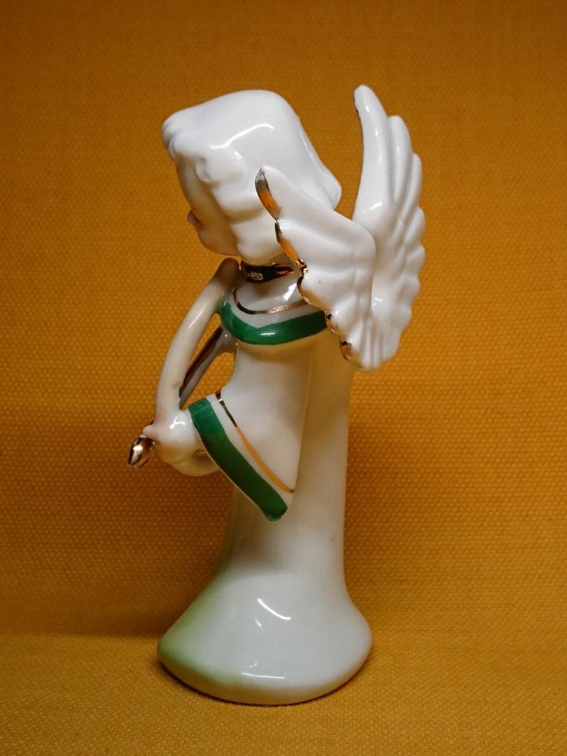 【美品】人形　天使　陶器　オブジェ　置物　インテリア　工芸品　美術品　A2852