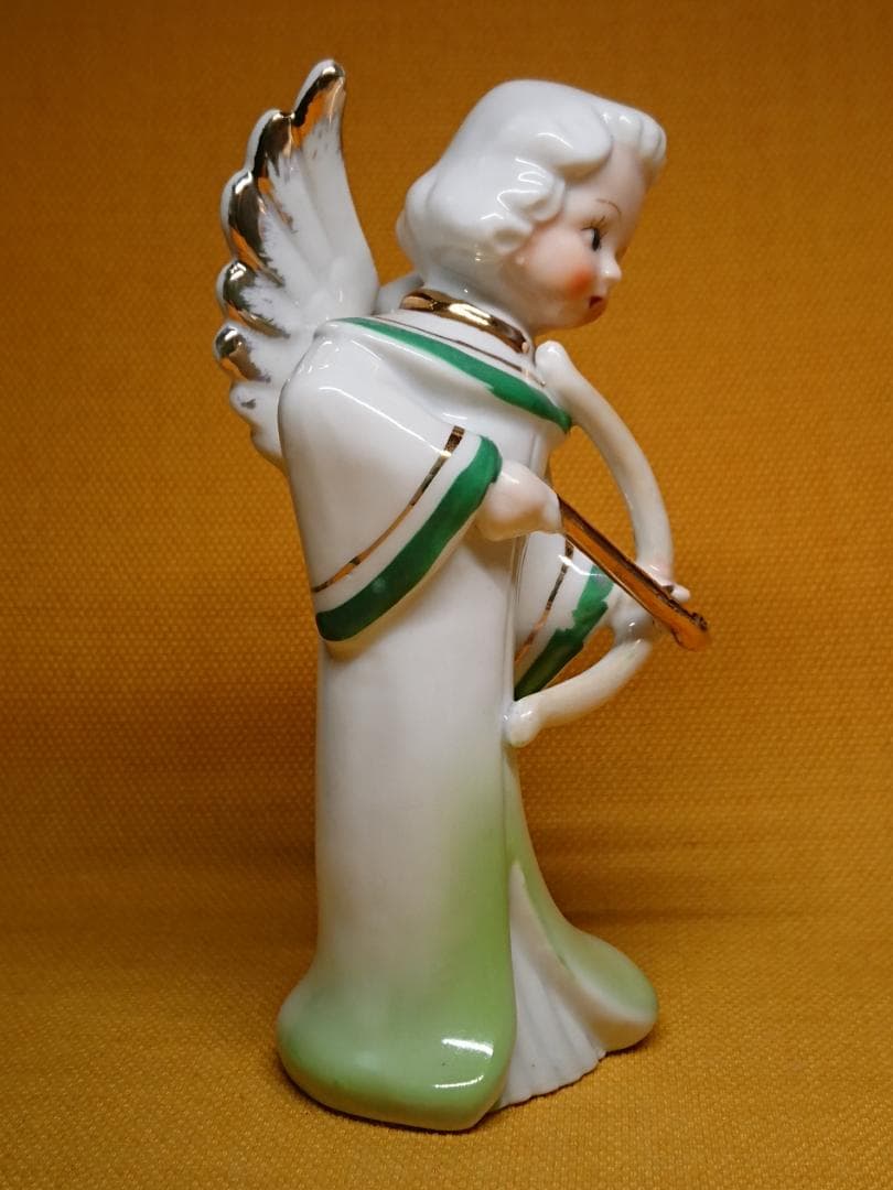 【美品】人形　天使　陶器　オブジェ　置物　インテリア　工芸品　美術品　A2852