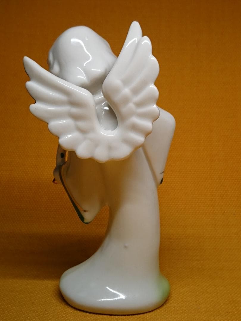 【美品】人形　天使　陶器　オブジェ　置物　インテリア　工芸品　美術品　A2852