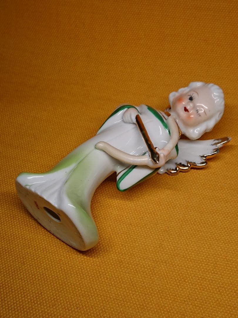 【美品】人形　天使　陶器　オブジェ　置物　インテリア　工芸品　美術品　A2852