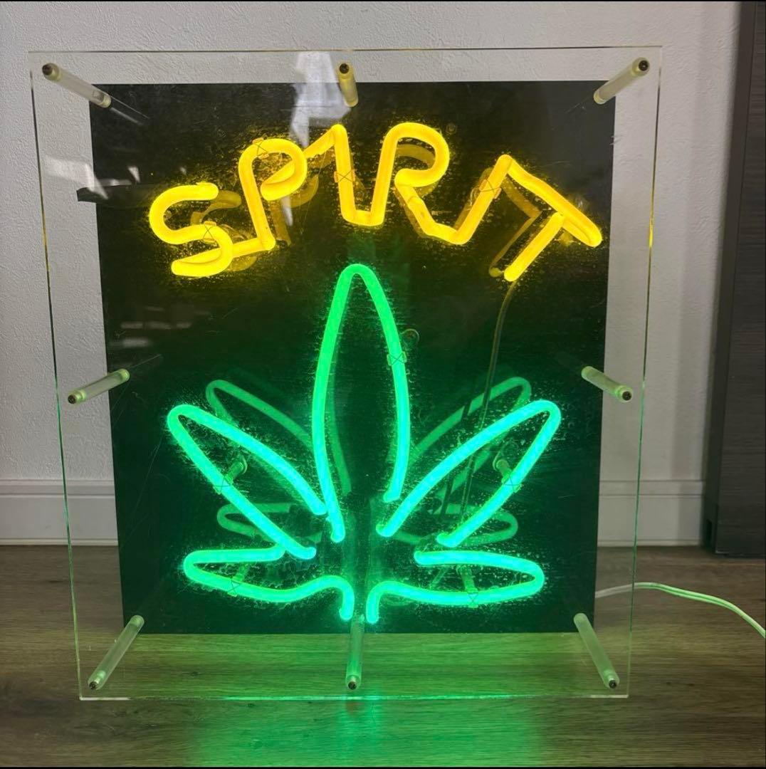 （希少）ガラス　ネオン管　HEMP SPIRIT