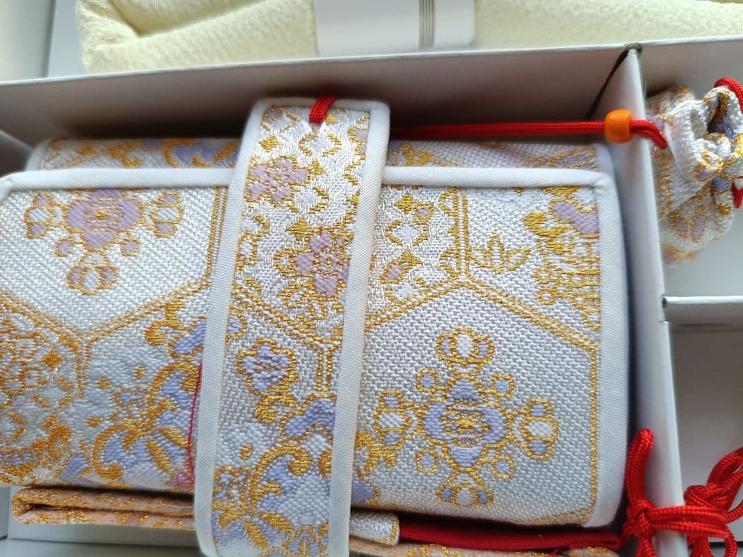期間限定お値引き☆高級品☆新品☆七五三☆７歳　帯　筥迫セット
