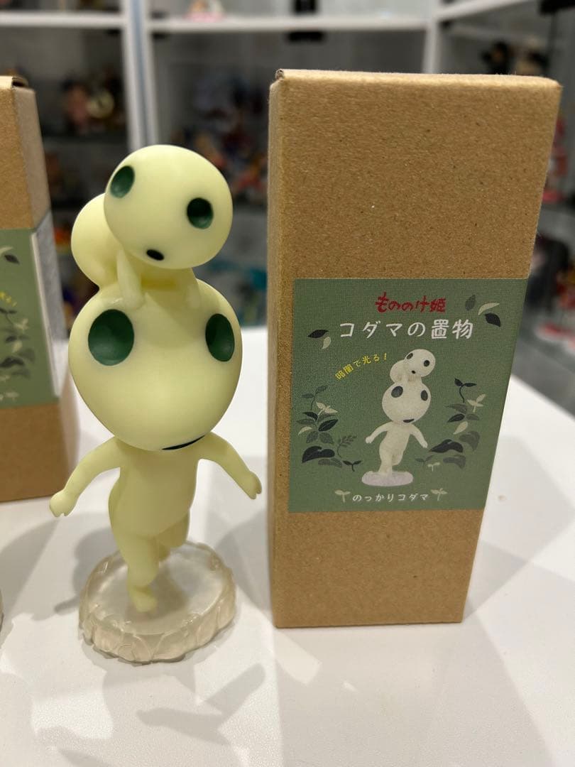 もののけ姫 コダマの置物 4種セット のっかり てくてく ちょこんと ぽ