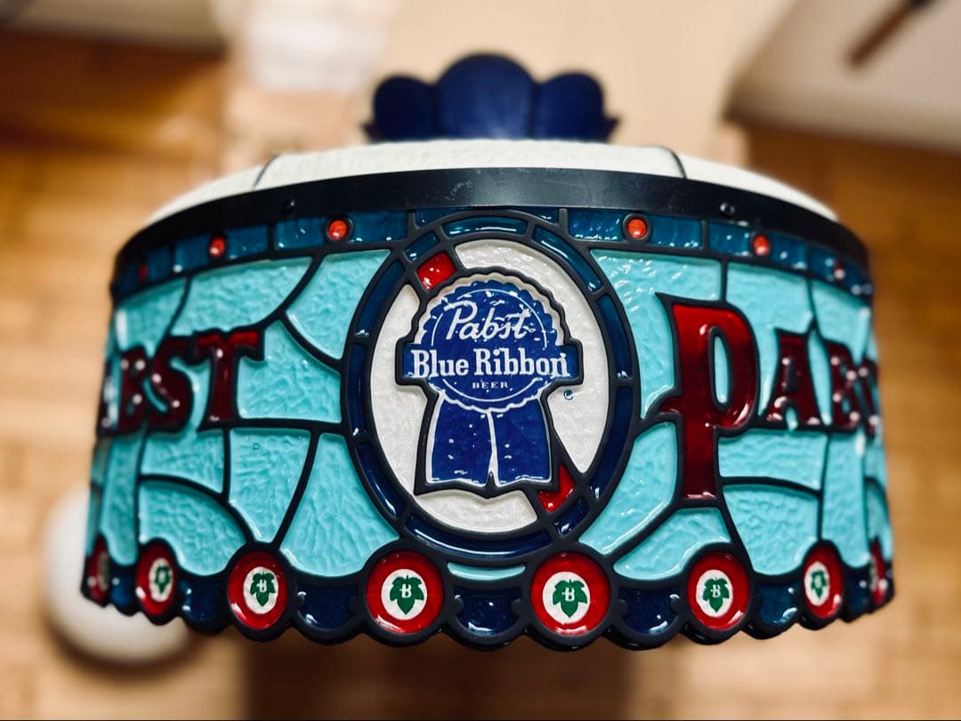 ビンテージ Pabst Blue Ribbon 吊り下げ ライト パブスト