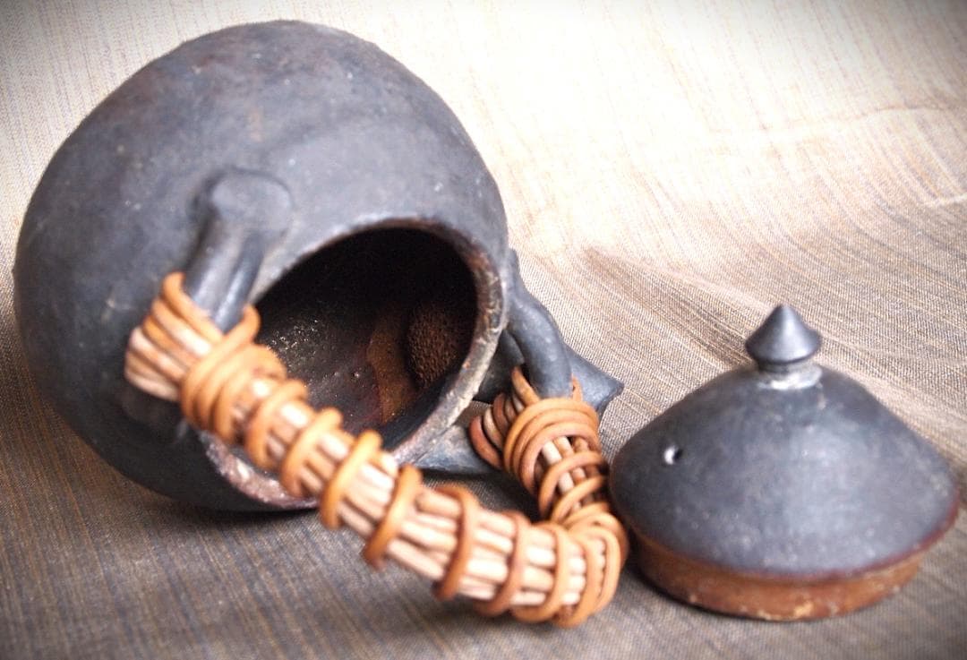 人気作家☆加地学【師：森岡成好】☆窯変黒土瓶 - メルカリ