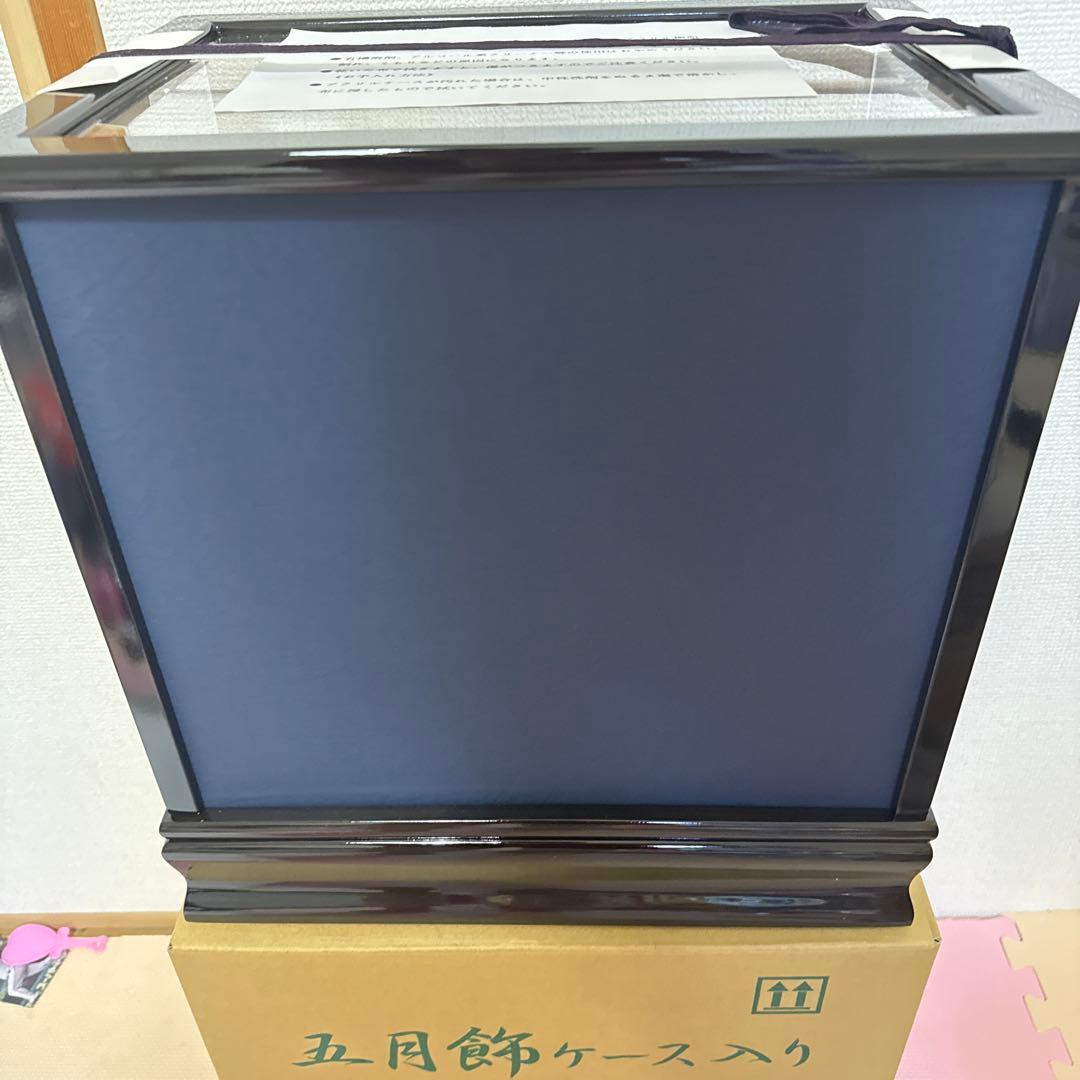 新品未使用　五月人形　兜　コンパクト兜　ケース入り兜