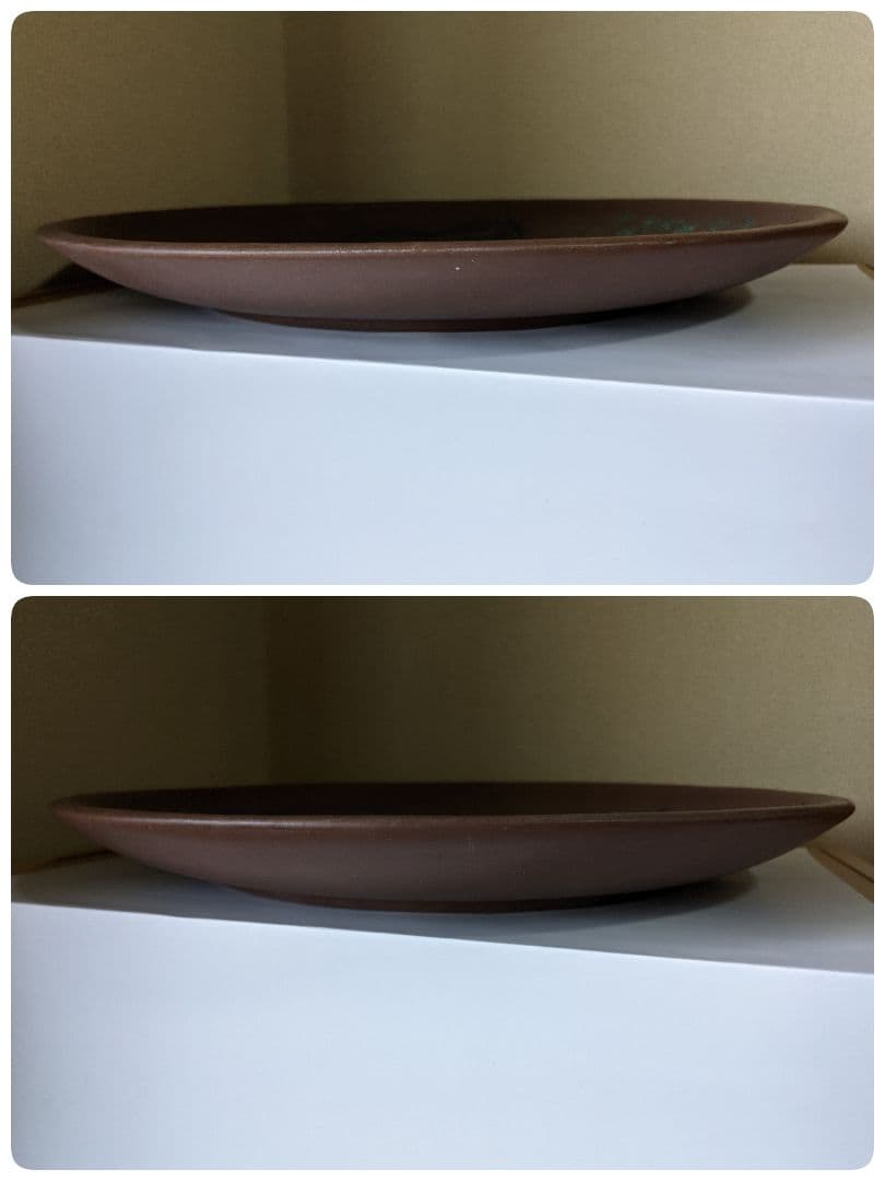 ♢中国美術品 レア物 類品少数 中国 宜興窯 紫砂 劃花画