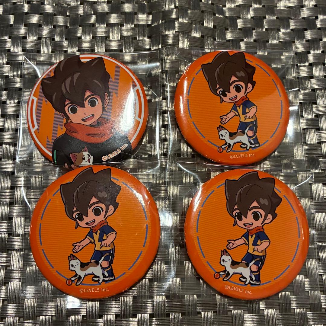 イナイレ】 円堂ハル まねきねこ コラボ 缶バッジ 【イナズマイレブン