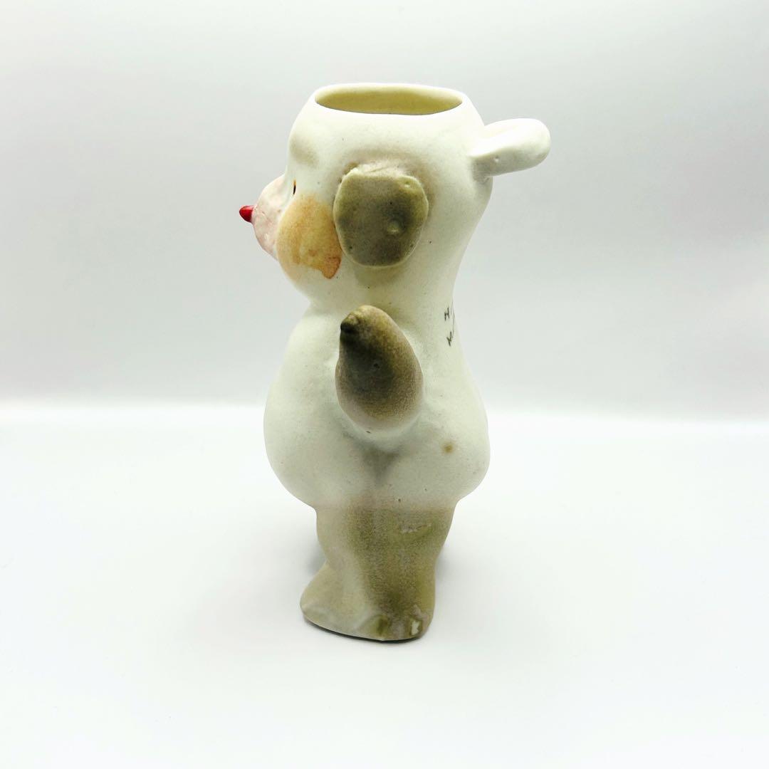 増田光　イヌ　花瓶 フラワースタンド