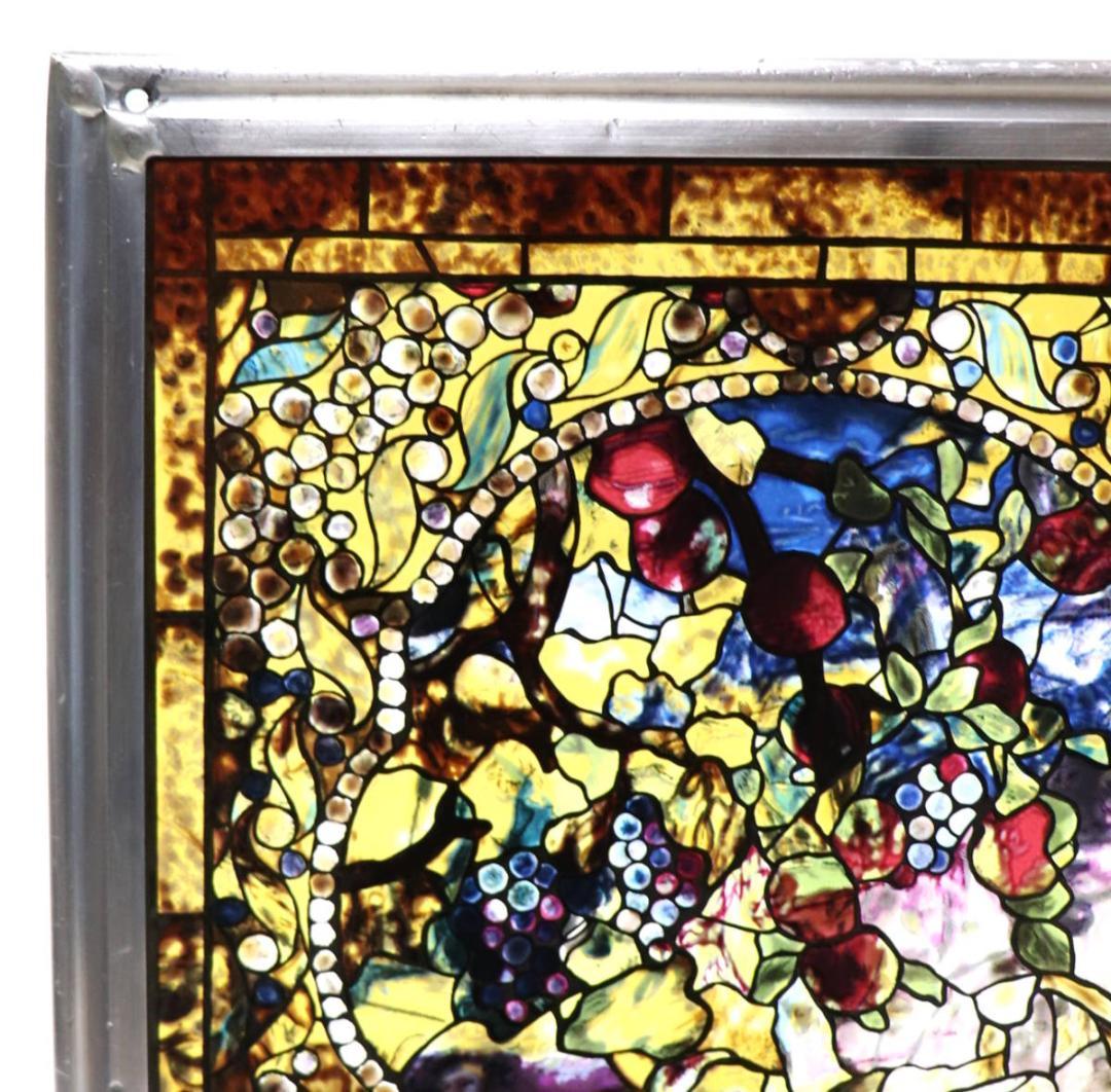 ルイス・C・ティファニー オータム ヴィンテージ ステンドグラス 秋の風景