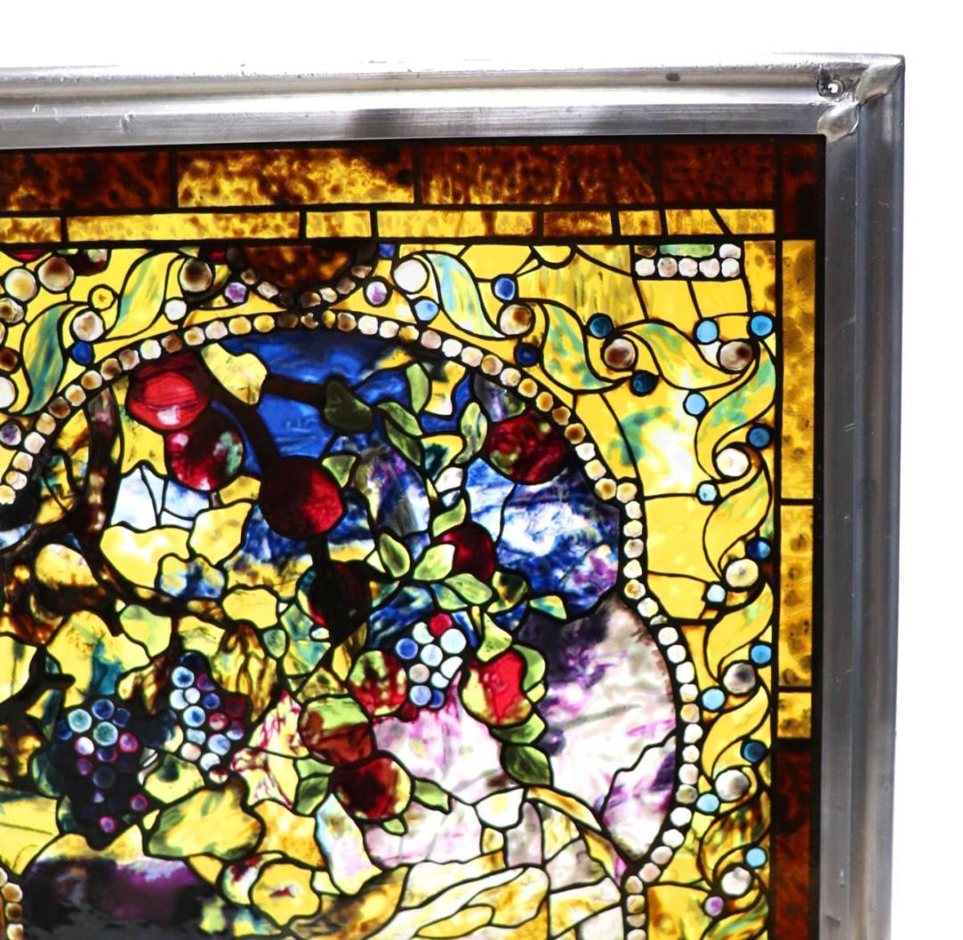 ルイス・C・ティファニー オータム ヴィンテージ ステンドグラス 秋の風景