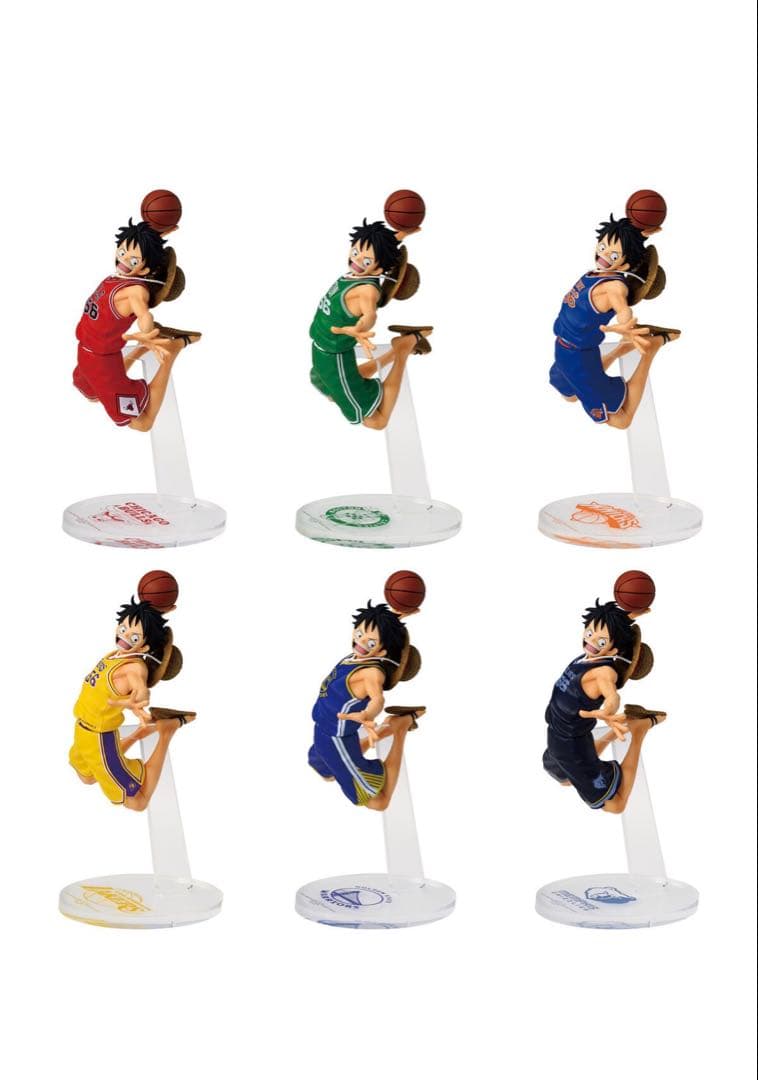 最安値】NBA ルフィ ワンピースベースショップ 6体セット - メルカリ