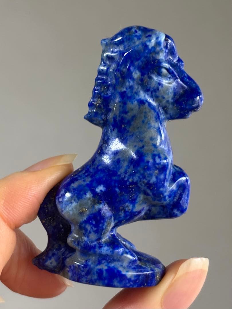 sufia様　高品質　ラピスラズリ　馬　ポニー　カービング