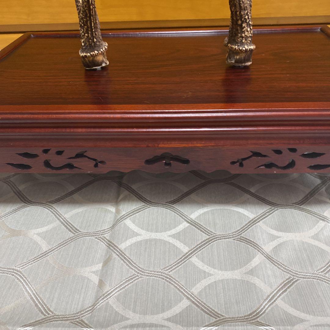 鹿の角　けやき台付き