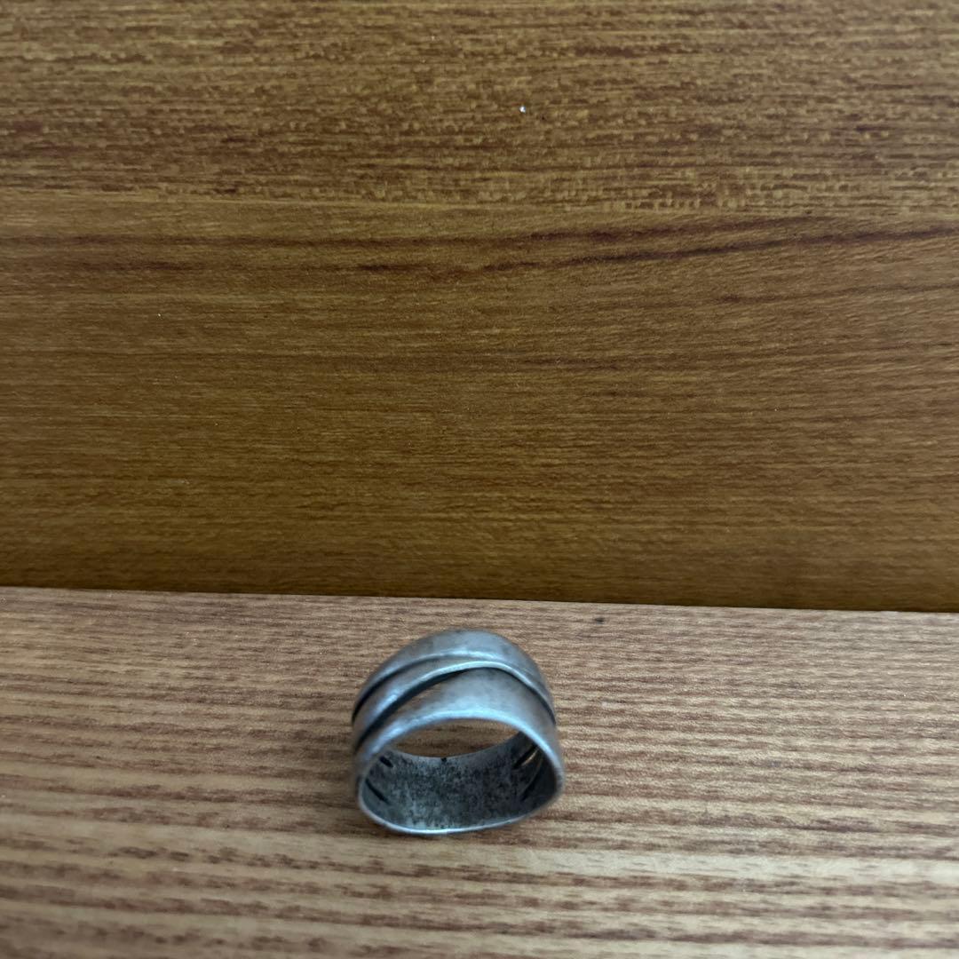 ハンドメイド シルバー 3連風リング