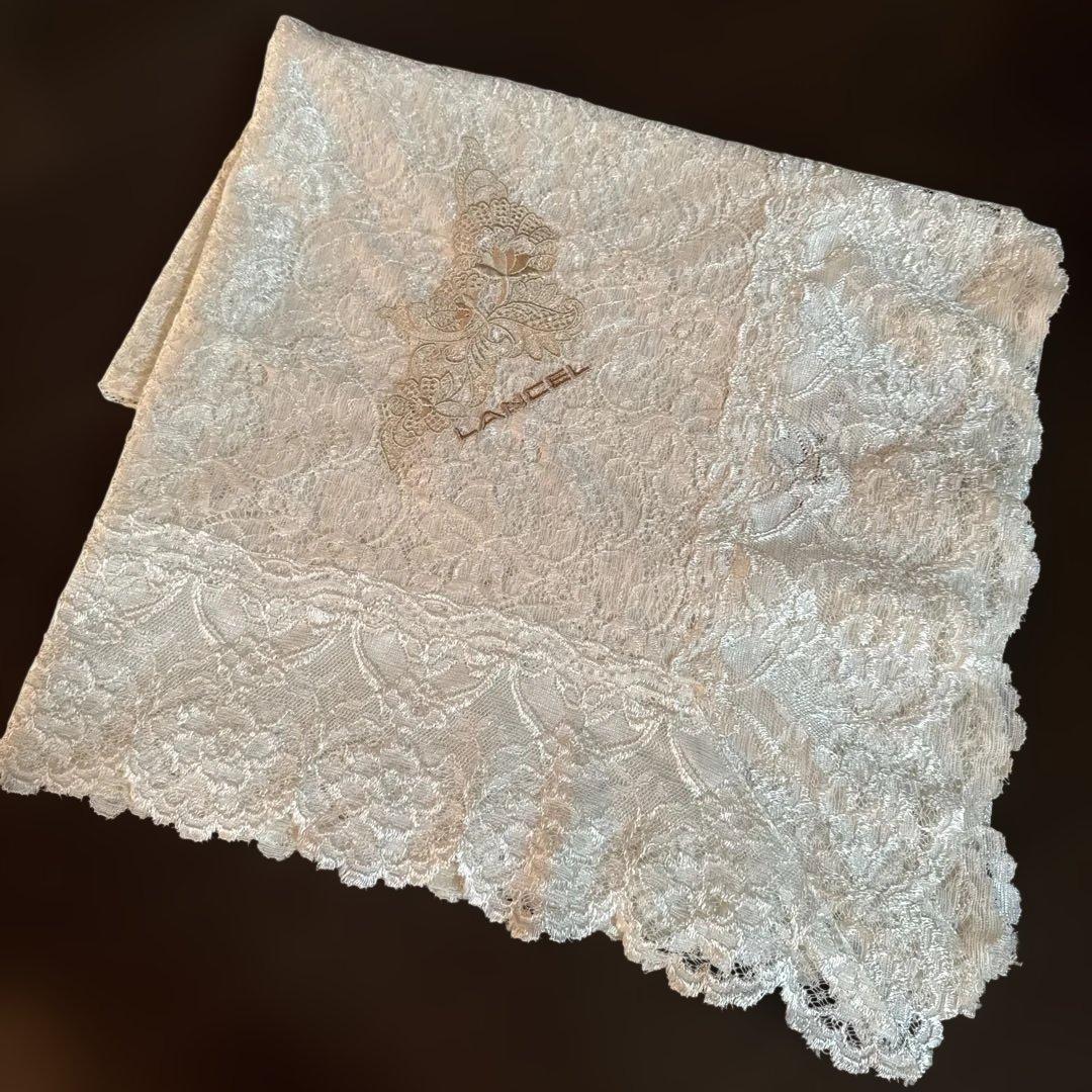 LANCEL ランセル レース テーブルクロス 長方形 140×180 難あり - メルカリ