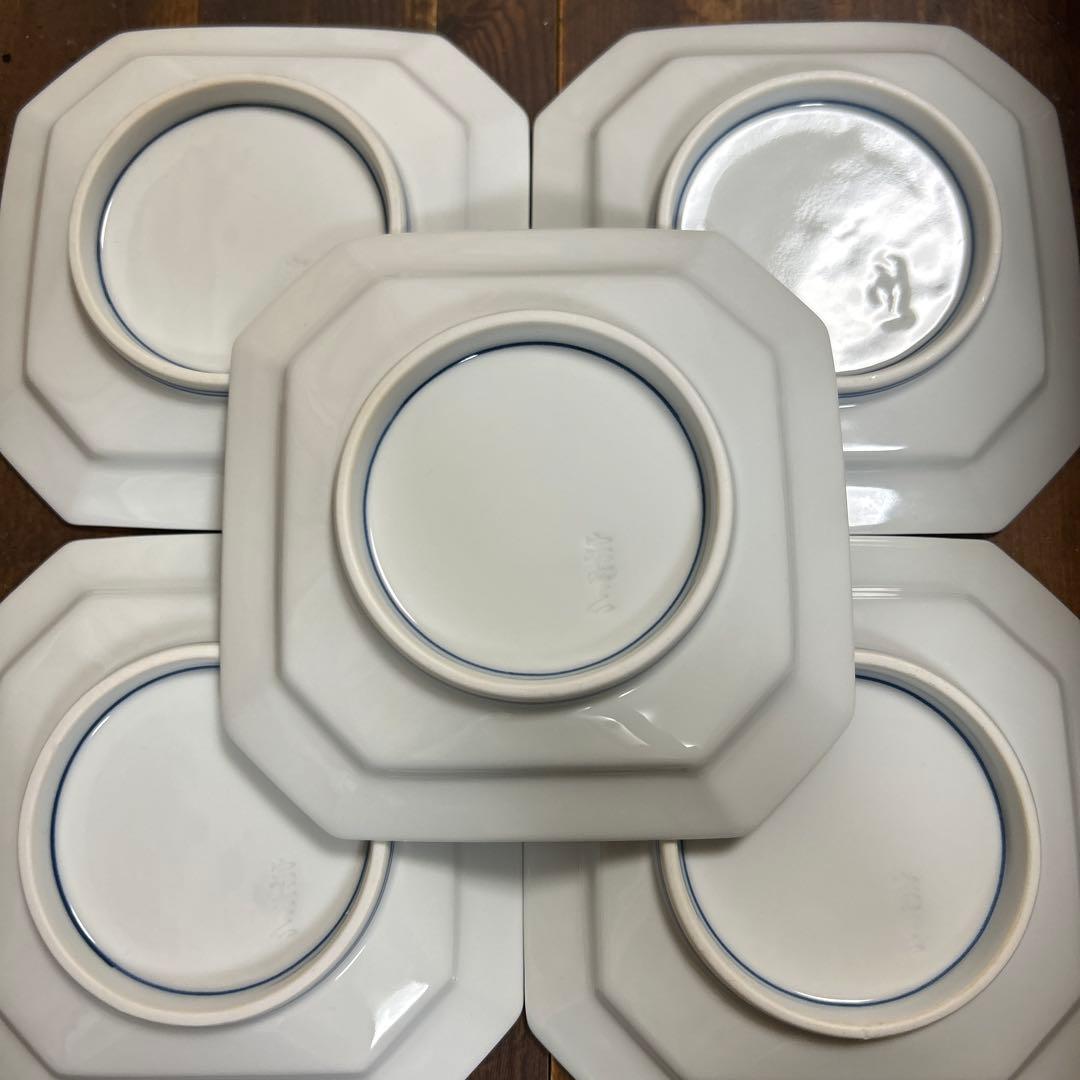 有田焼 宗右衛門窯 金彩染付赤絵 八角皿 5枚 - メルカリ