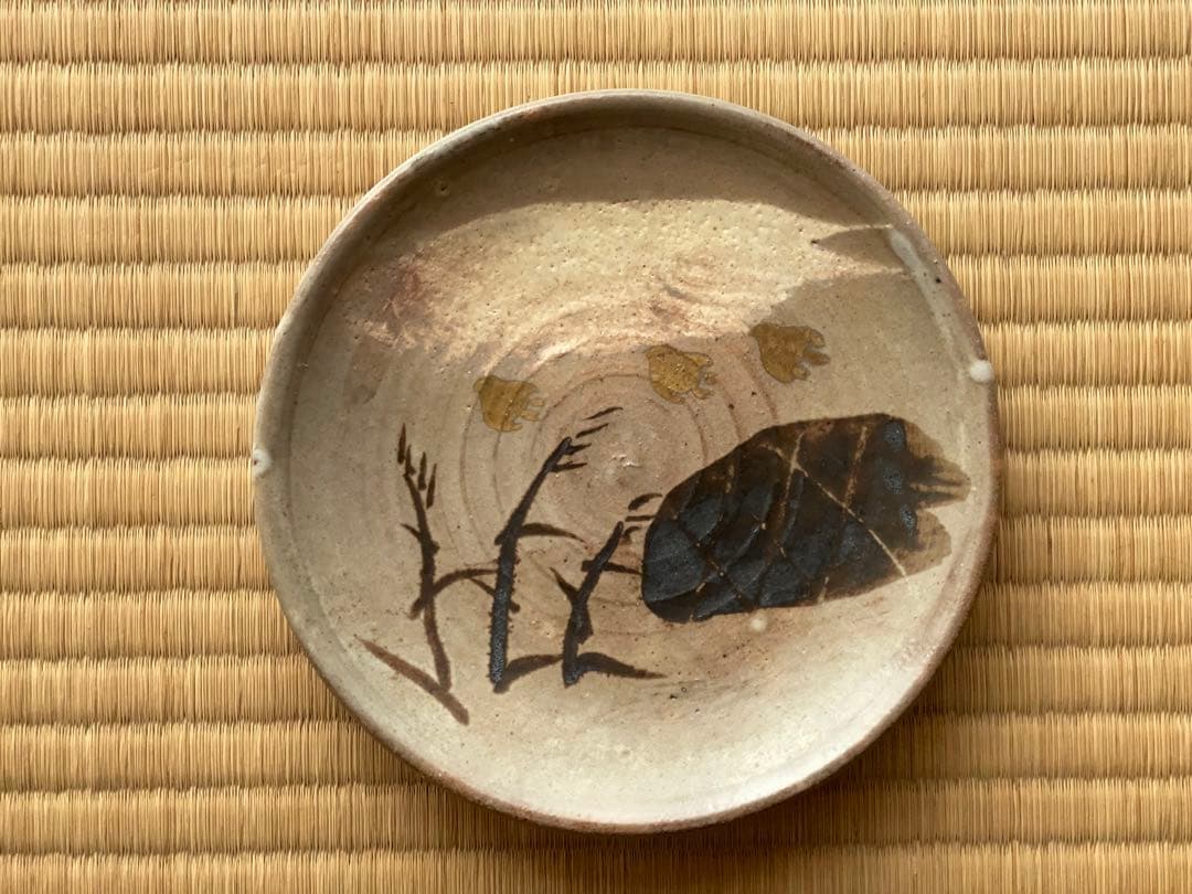 本阿弥光仙　「千鳥水草文 皿」