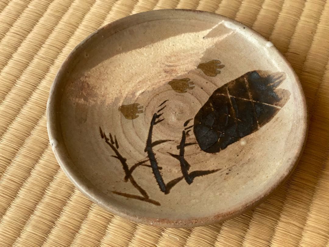 本阿弥光仙　「千鳥水草文 皿」