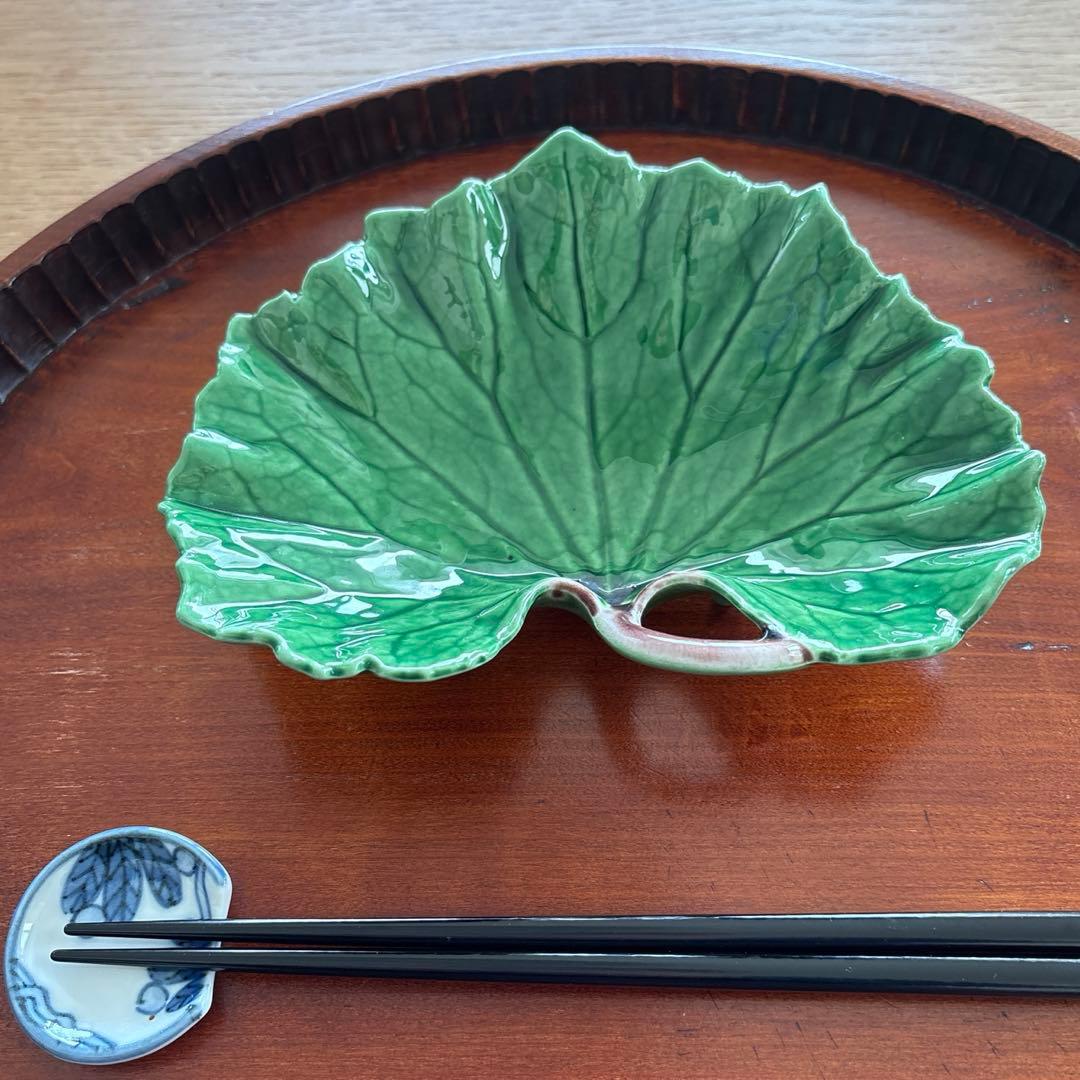 有田焼 福泉窯 皿 2客 ツワ型 ツワブキ つわぶき 高級有田 18㎝ - メルカリ