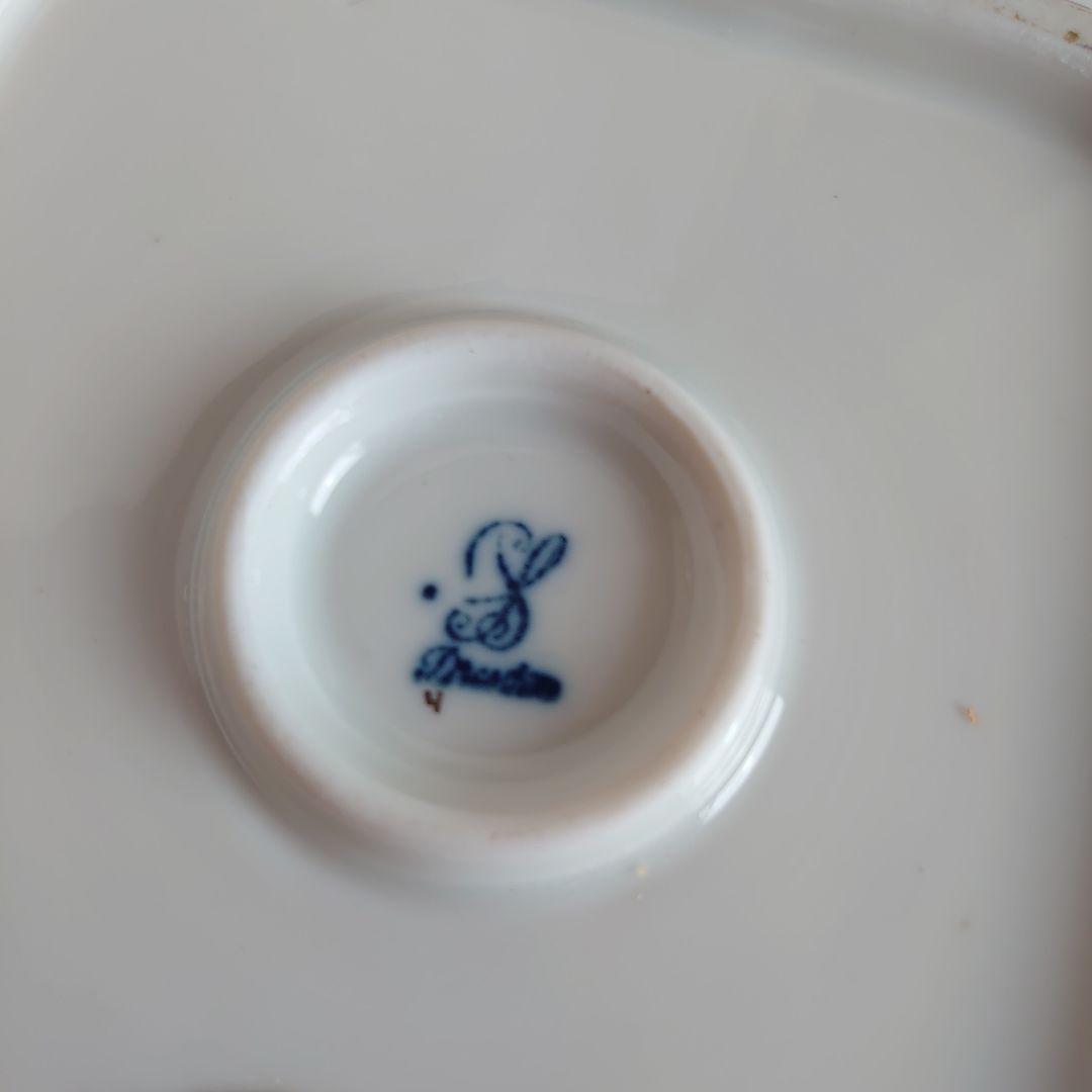 ドレスデン　カールティーメ工房　ハンドペイント　プレート　バスケット