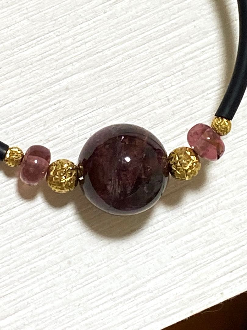 ルベライト K18 ブレスレット/天然石 パワーストーン MARIHA