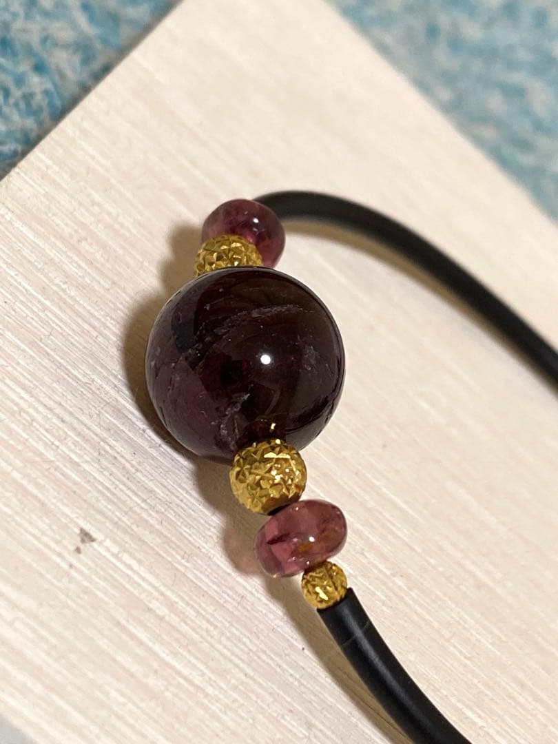 ルベライト K18 ブレスレット/天然石 パワーストーン MARIHA