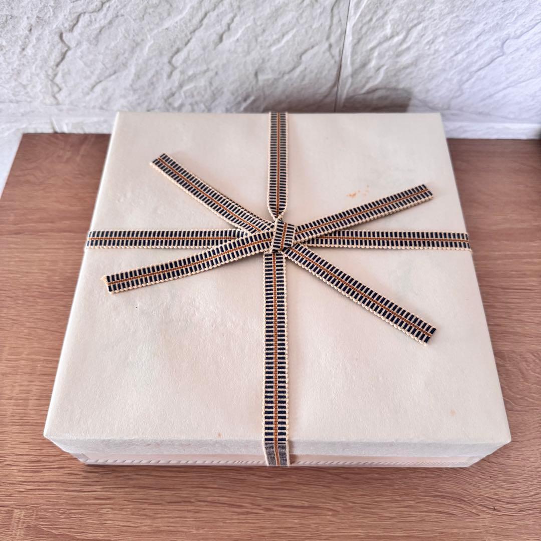 〈未使用木箱付〉廣永窯 赤絵花文皿 陶器 川喜田半泥子