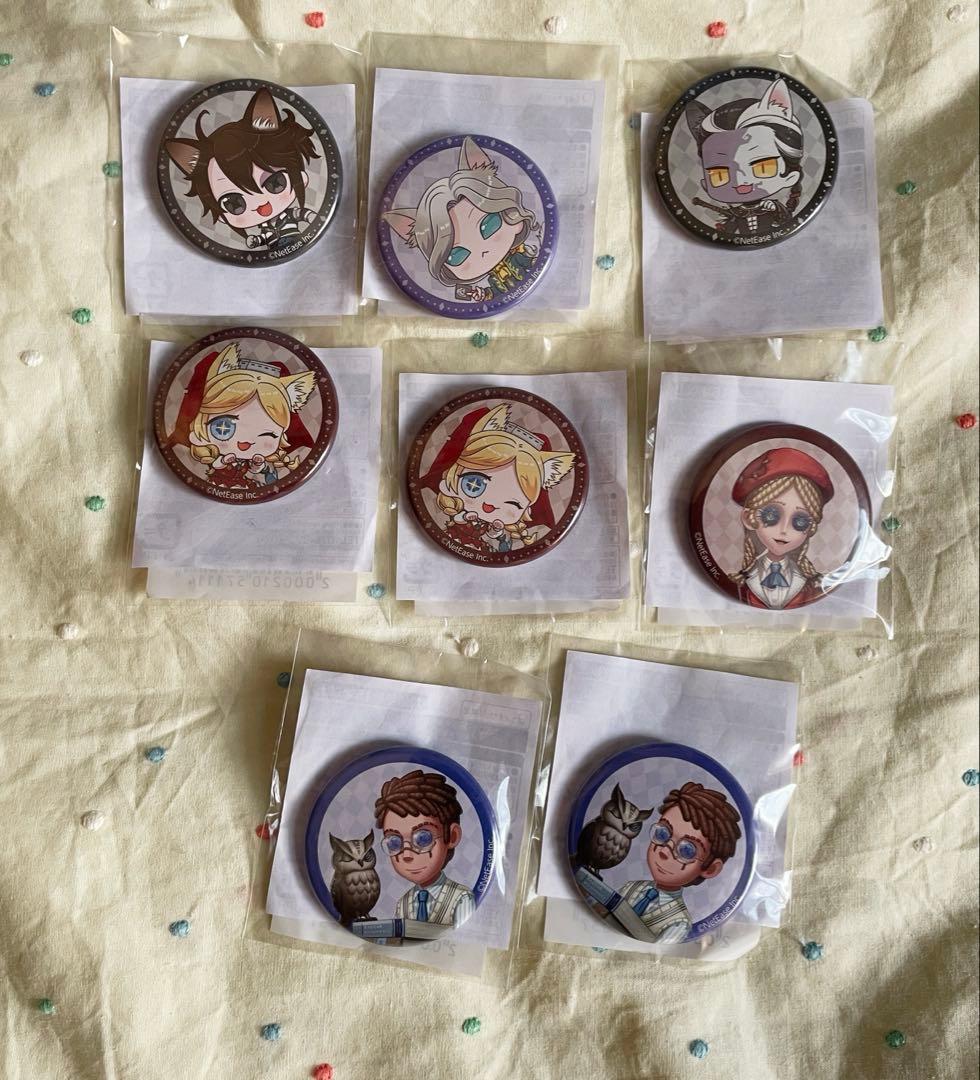 identityV 第五人格　ナンジャタウン　缶バッジセット IdentityV in NAMJATOWN」キラキラ缶バッジコレクション5個セット