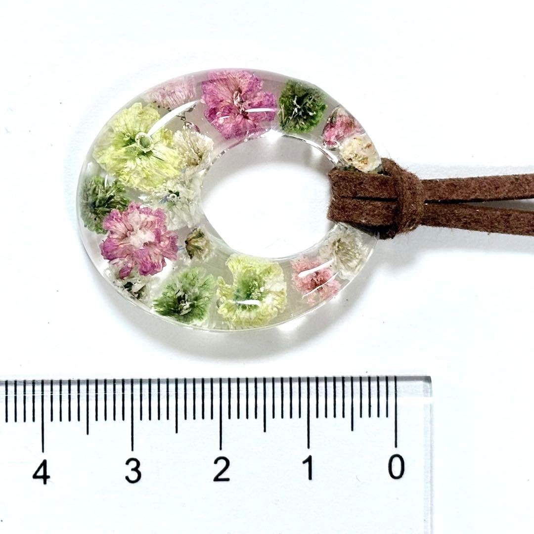 A26-073 レジンネックレス(かすみ草)トロピカル④Premium