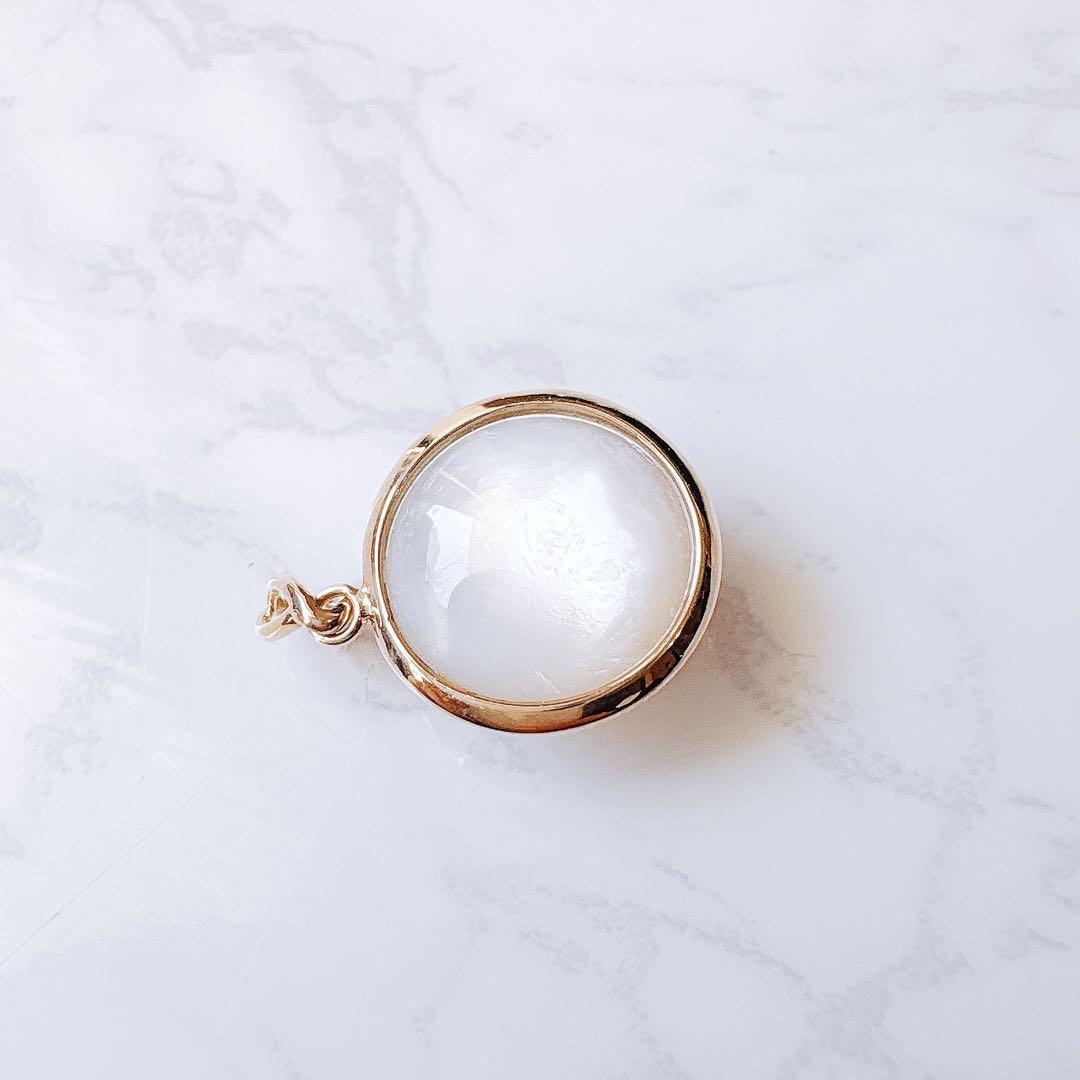 【未使用品】K18 マベパール ペンダントトップ