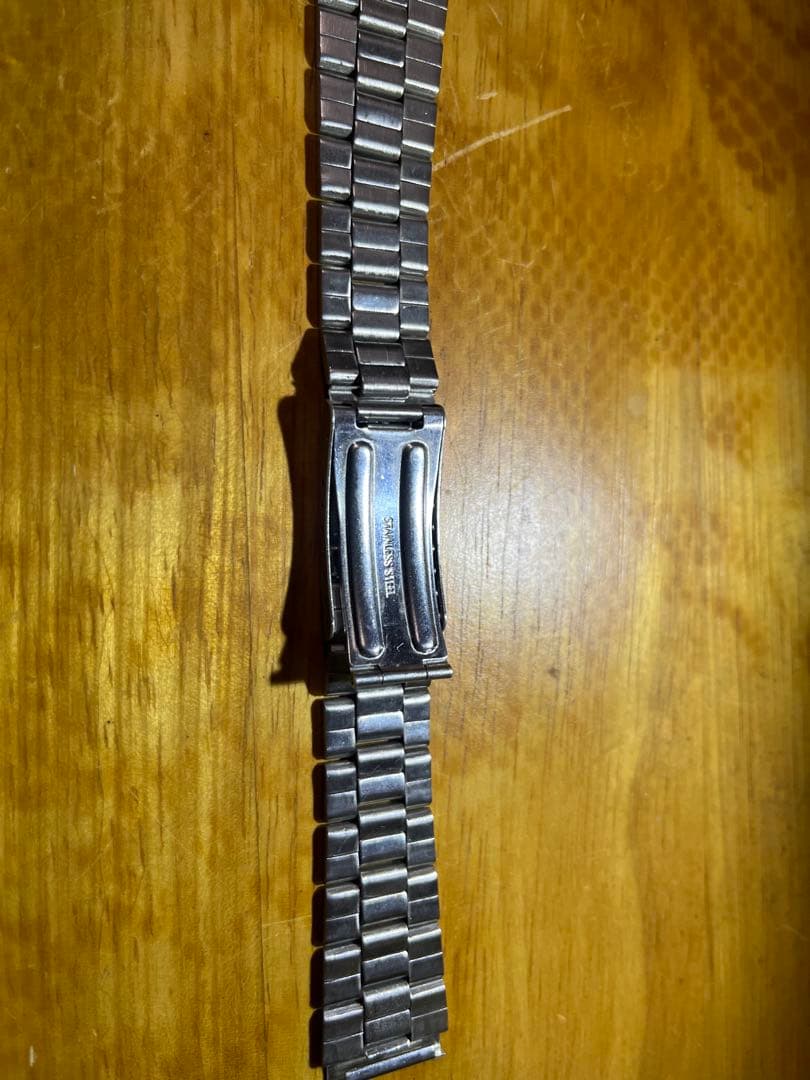 時計バンド　ステンレススチール製ブレスレット1970年代　ヴィンテージウォッチ