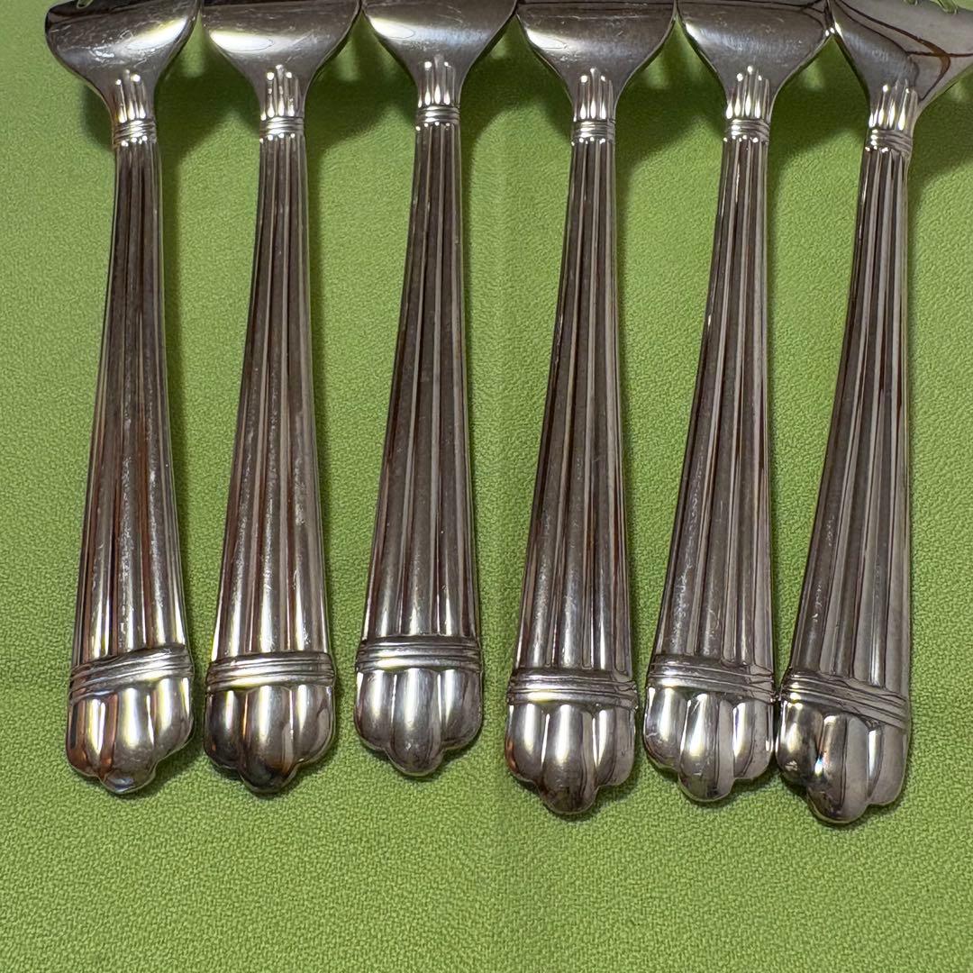 サラダフォーク 6本 christofle クリストフル アリア 中古