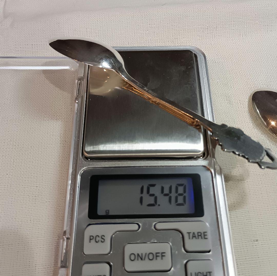 シルバー925　英国 スターリングシルバー スプーン2本セット　スーベニア