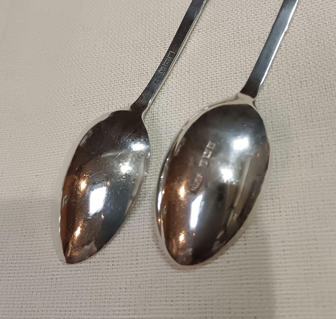 シルバー925　英国 スターリングシルバー スプーン2本セット　スーベニア