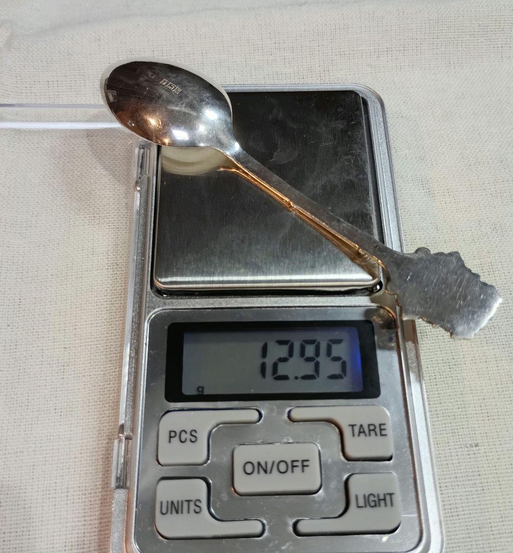 シルバー925　英国 スターリングシルバー スプーン2本セット　スーベニア