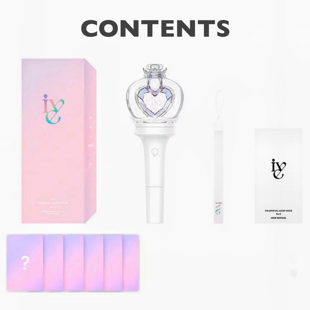 トレカ6枚付き IVE ペンライト 最新 VER.2 公式 新品 ver2 - メルカリ